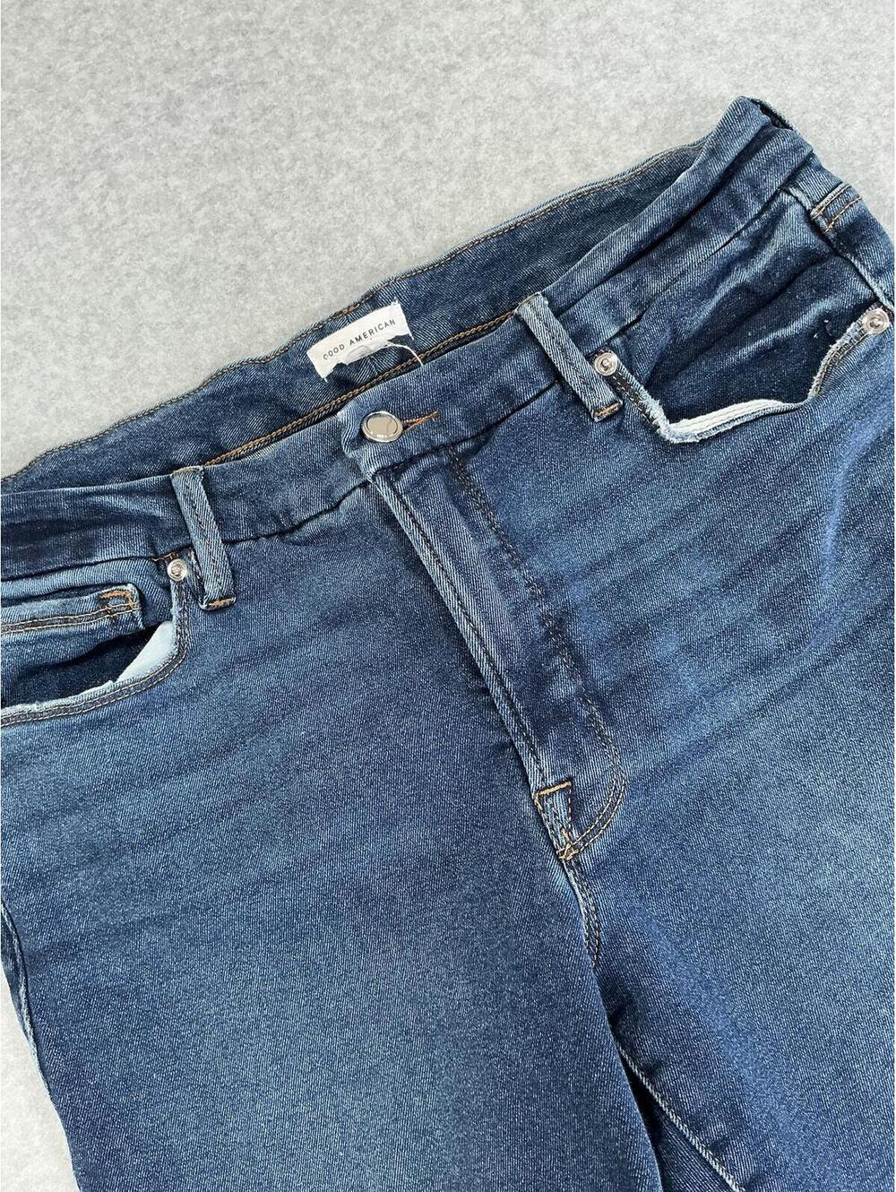 Good American Good Petite Skinny Jeans Women’s Size 12/31 Dark Wash